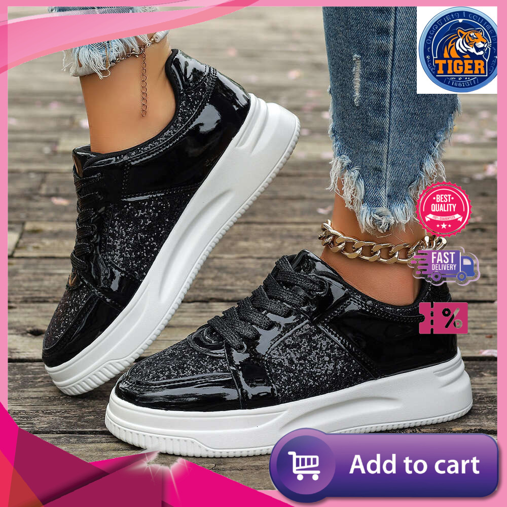 Ddmytiger Casual Wedges Sneakers Comfortable Sequins Badminton Fashion Women S Vulcanize Shoes Running Fiess Walking Outdoor