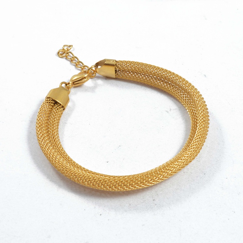 Hot Fashion Women Men Girls Silver Gold Stainless Steel Chain Love Heart Sun Flower Round Circle Wire Bracelets Jewelry Gift