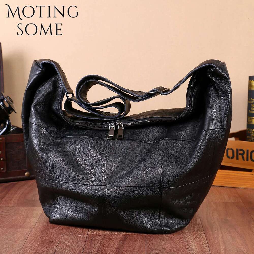 Motingsome Hobos Bags Women Shoulder Handbag And Genuine Leather Casual Tote Fashion Lady Shopping Daily Purses
