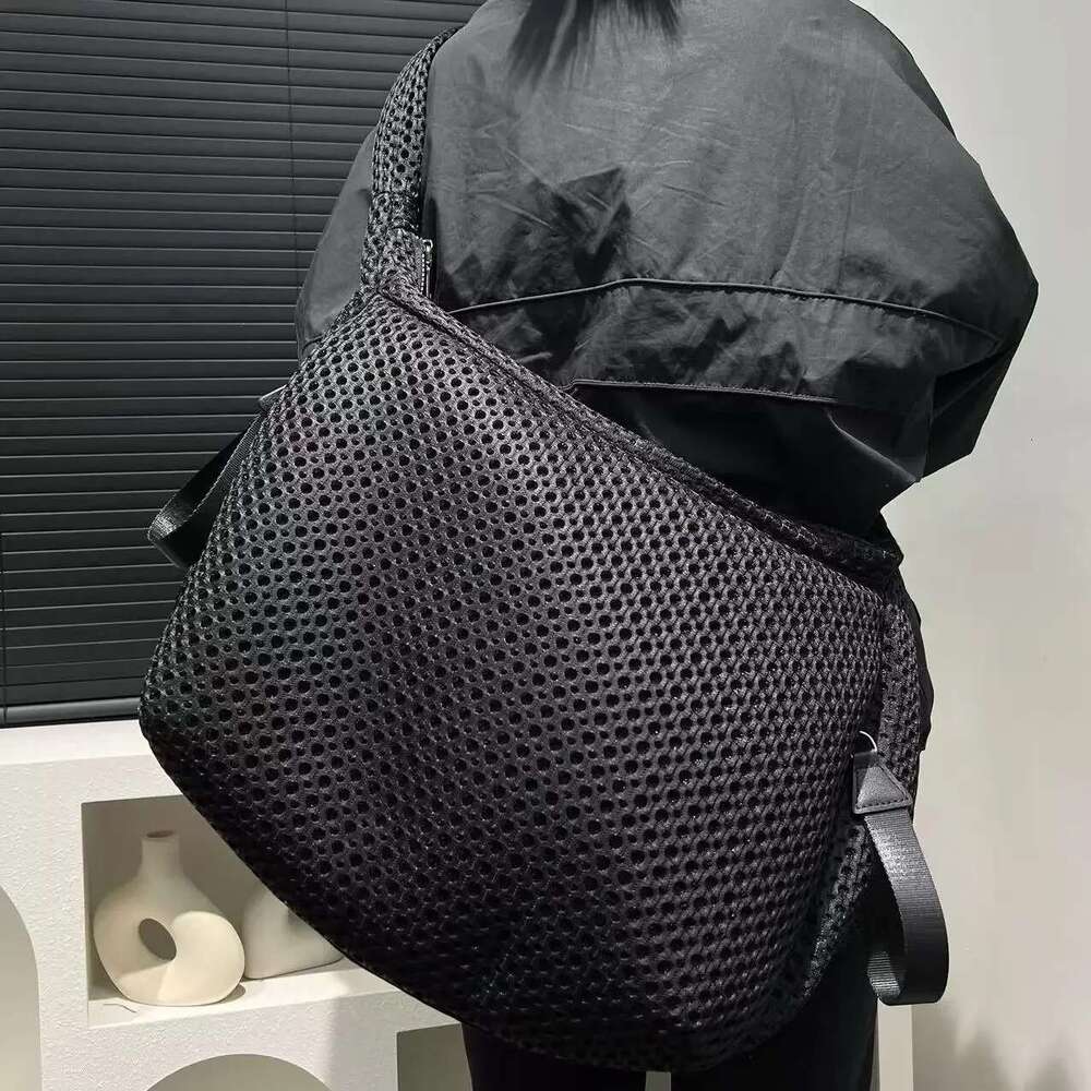 Ladies' Fashionable Mesh Nylon Lightweight Diagonal Cross With Large Capacity Ing Casual Shoulder Bag