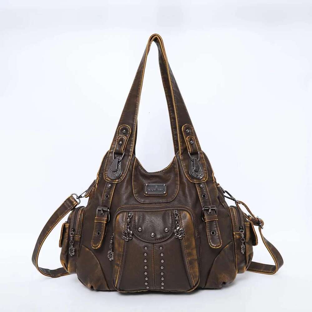 Angelkiss Fashion Handbags Women Bags PU Leather Handbag Female Satchel Big Shoulder Purse Bag Bolsa Feminina