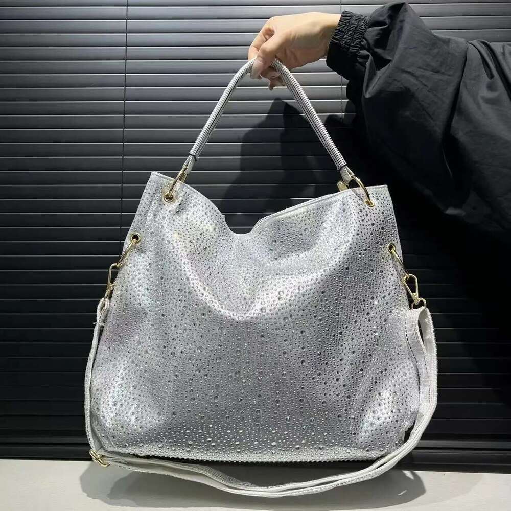 Ladies' Fashionable And Elegant Jewelry Handbag, Large Capacity Personalized Full Dia Shoulder Bag