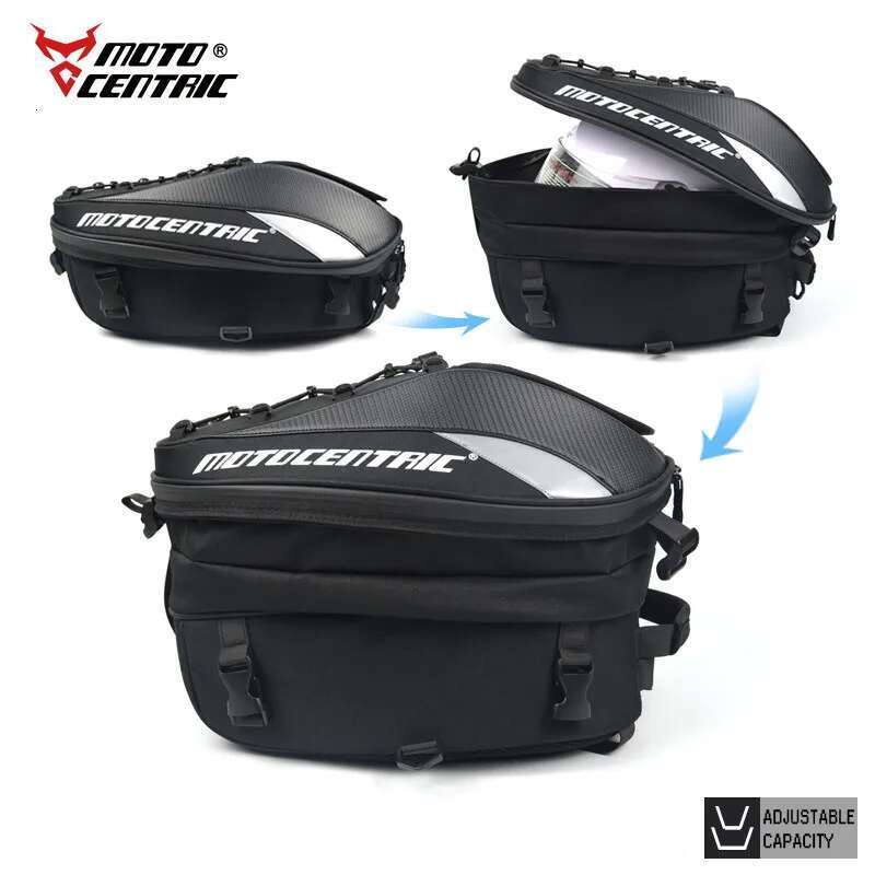 Motocentric Waterproof Tail Multifunction Rear Seat High Capacity Motorcycle Bag Rider Backpack