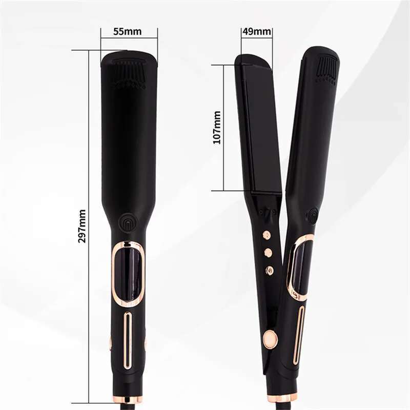 Straightener 480F High Temperature Professional Wide Plates Irons MCH Hard Anodized Plate Treatment Hair Flat Iron