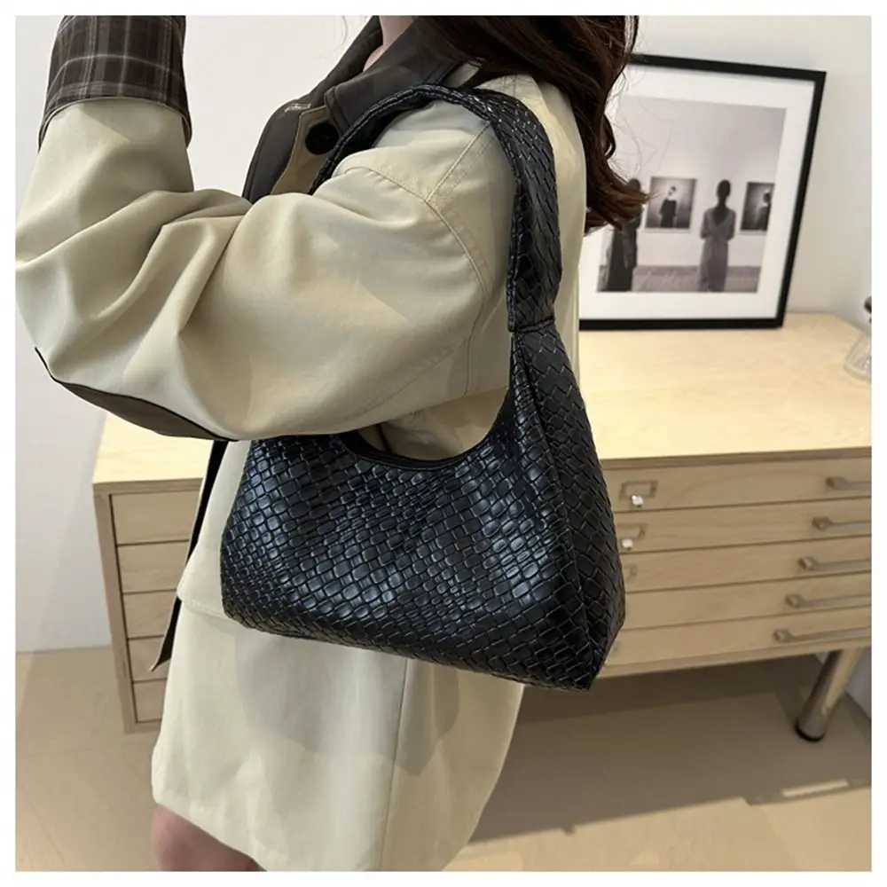 New French Style Tote Bag for Wen PU Leather Single Shoder Underarm Bag Luxury Designer Handbag Travel Expanding Folders Z250514