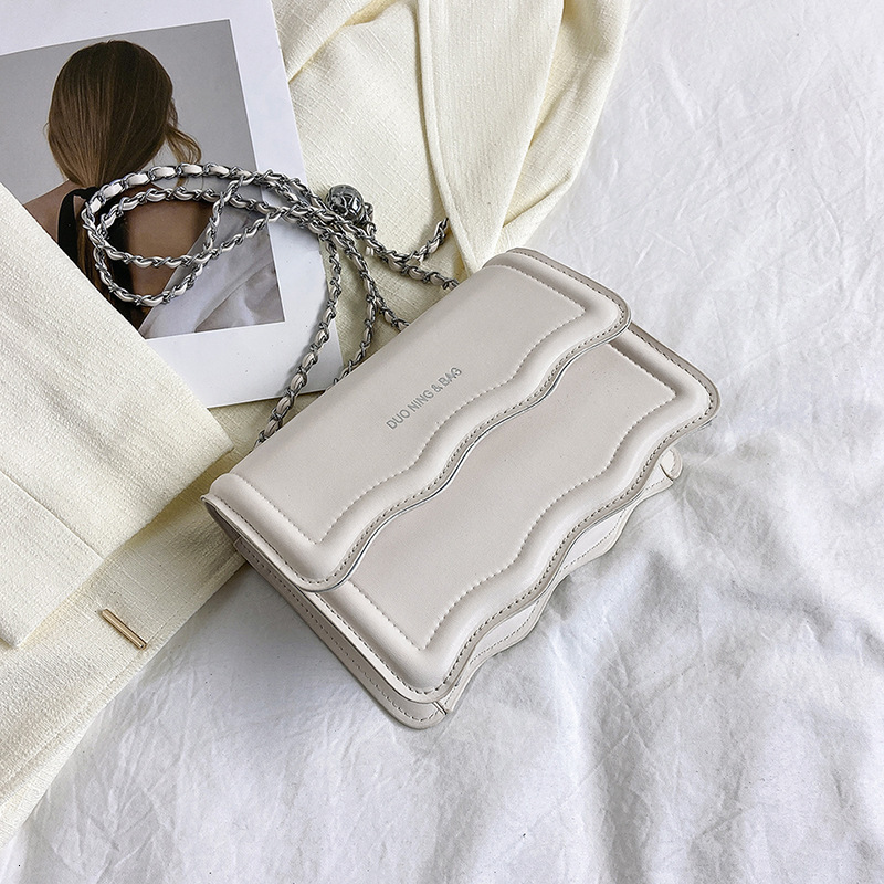 Free Delivery Designer Bag Women's 2025 Solid Color Simple Fashion Casual Chain One Shoulder Crossbody Small Square Bag Luxury Bag