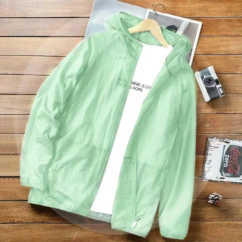 YJKVUR Unisex Summer UPF 50 UV Sun Protection Hoodie Jacket Men Women Lightweight Hiking Outdoor Long Sleeve Sun Shirt Coat 250513
