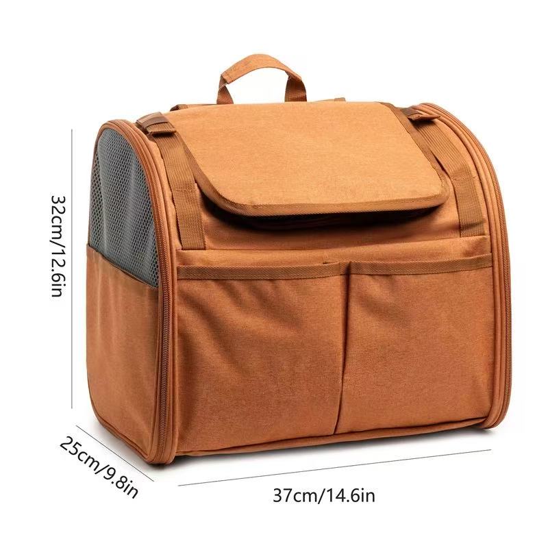 Pet backpack, cat bag, summer outdoor expandable portable backpack, large capacity breathable bag