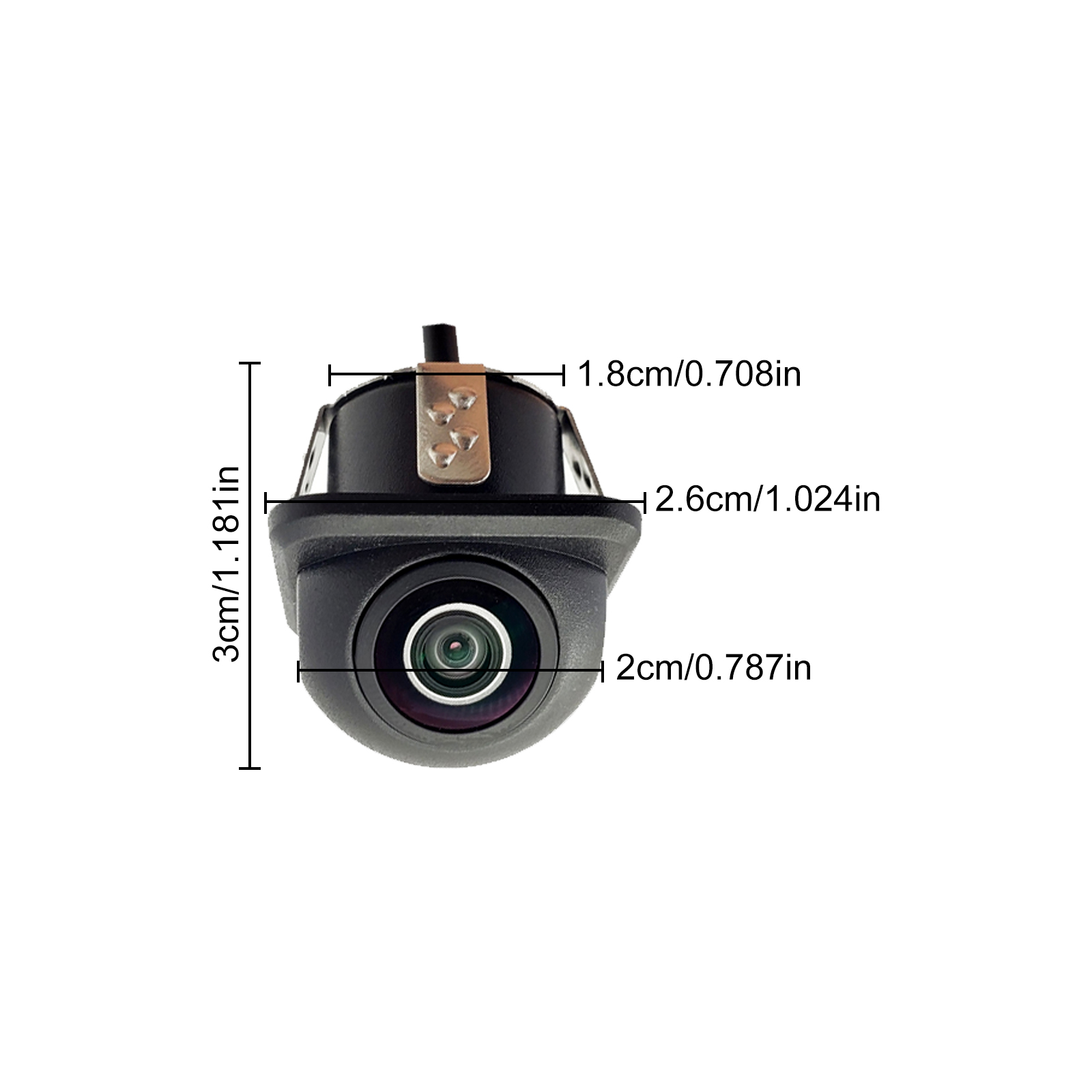Car Backup Camera - CVBS Night Vision, 140 Degree Wide-Angle Rear View Back Cameras