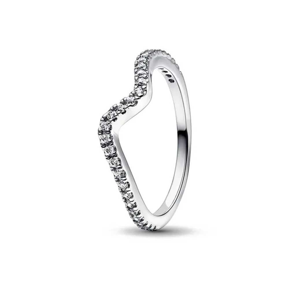 New 925 Sterling Silver Shining zircon Rings Stackable Heart Flower For Women Original Silver 925 Wedding Ring Jewelry GiftsXJ250514