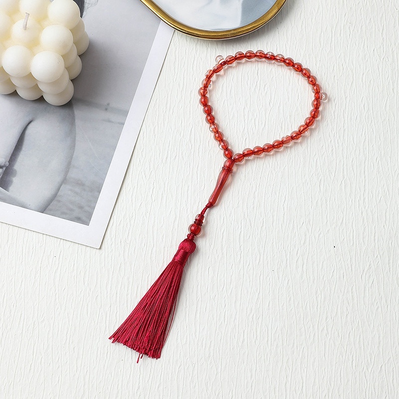 Colorful Muslim Tisbiha prayer beads both men women, crystal bracelets, and tassel bracelets for girls