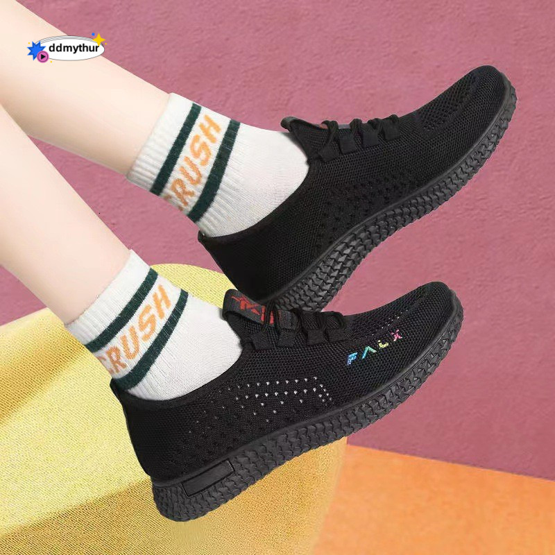 Spring and Autumn New Korean Edition Casual Breathable Old Beijing Cloth Low Top Sports Women's Single Shoes ddmythur