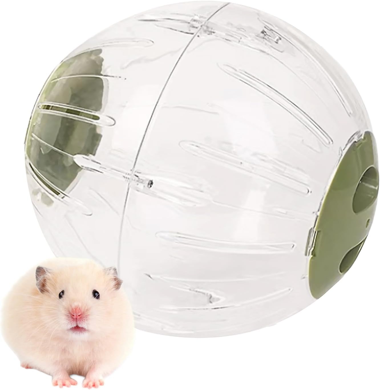 Transparent Exercise Ball for Dwarf Hamsters - Encourages Movement & Reduces Stress