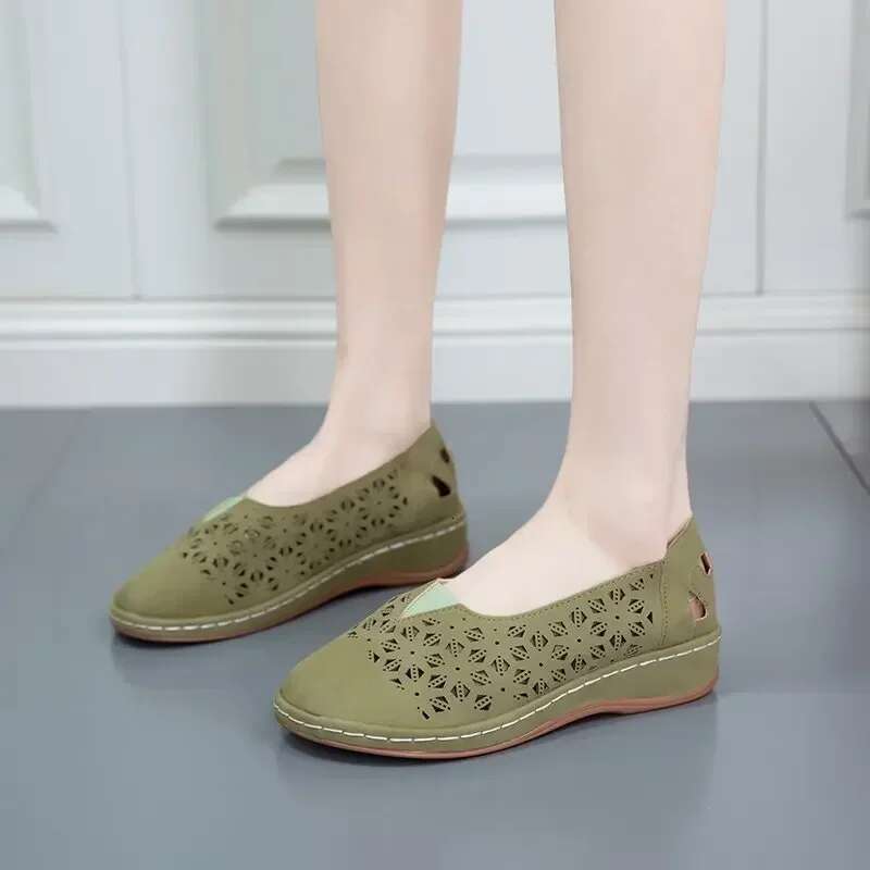 2025 Sandals Shoe Open Toe Dance Ladies Platform Shoes for Women Lightweight Comfortable Flat base single shoes