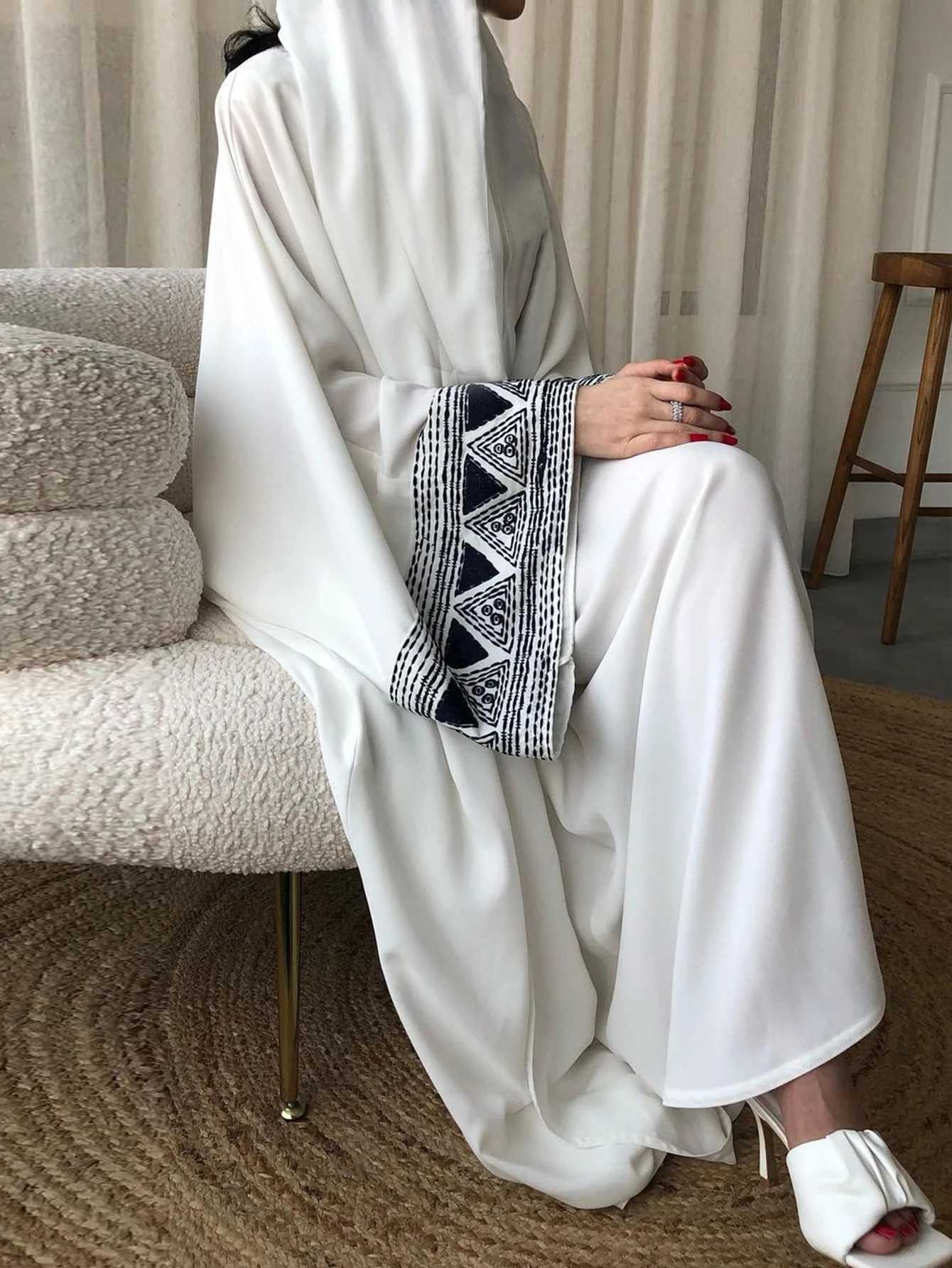 Eid Muslim Ramadan Abaya for Women Embroidery Cardigan Party Dress Dubai Long Robe Morocco Abayas Kaftan Gorgeous Clothes X250514