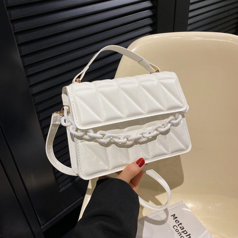 Free Delivery Designer Bag Women's Shoulder 2025 Trend Fashion Portable Small Square Simple Lingge Popular Crossbody Bag Luxury Bag