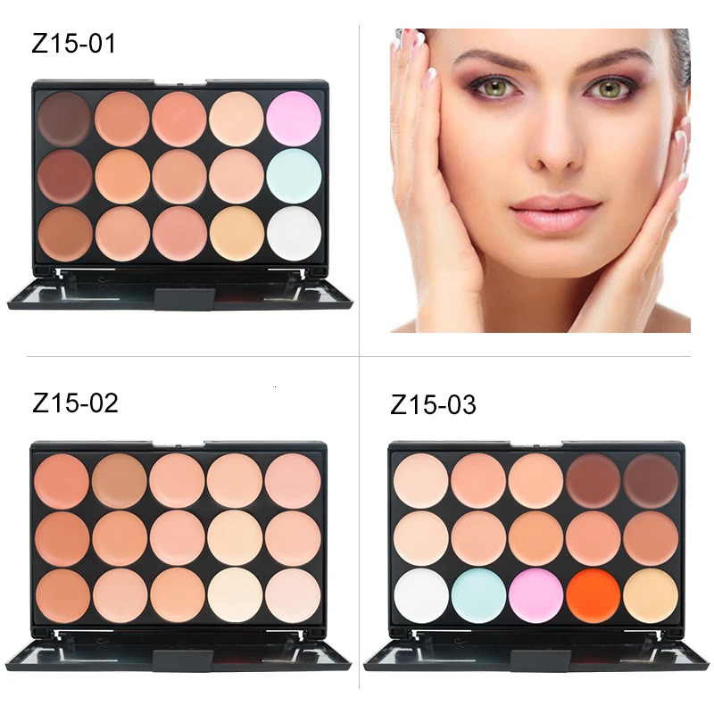 15 Colors Face Concealer Camouflage Cream Contour Palette Maquillaje Profesional Foundation Paleta Concealer 250512