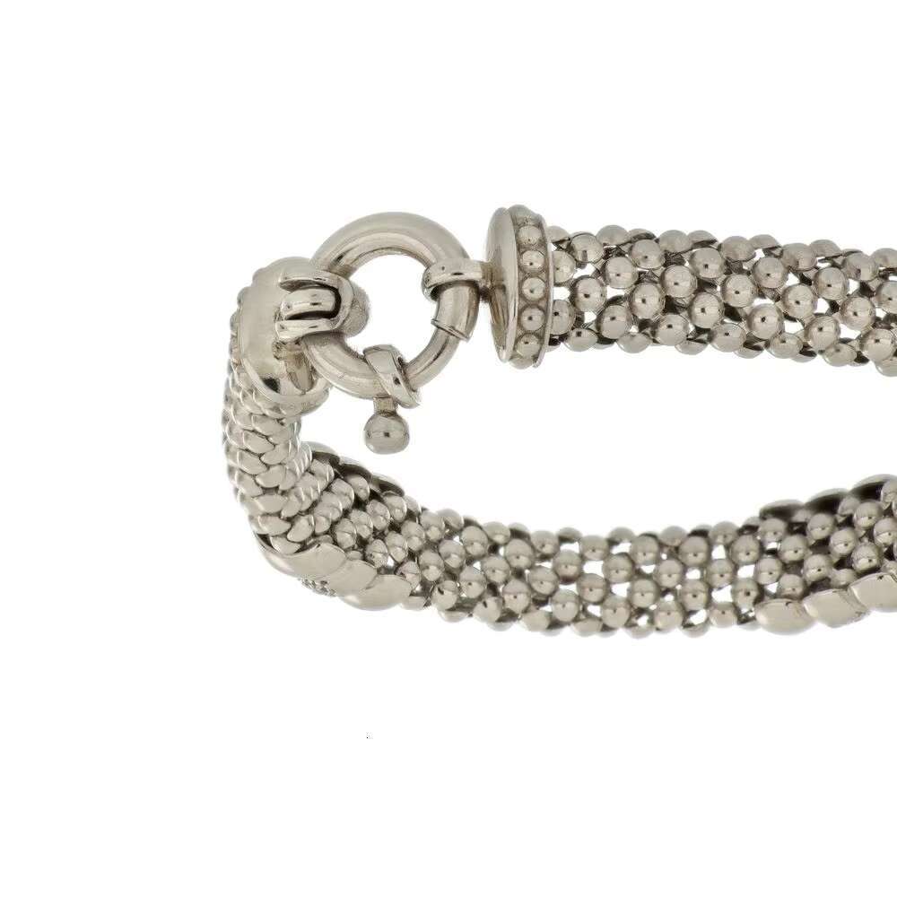 Made in Italy, Italian Sier Mesh Bracelet, Handmade Jewelry Design, Microcrystalline CZ Elegant Women's Accessories