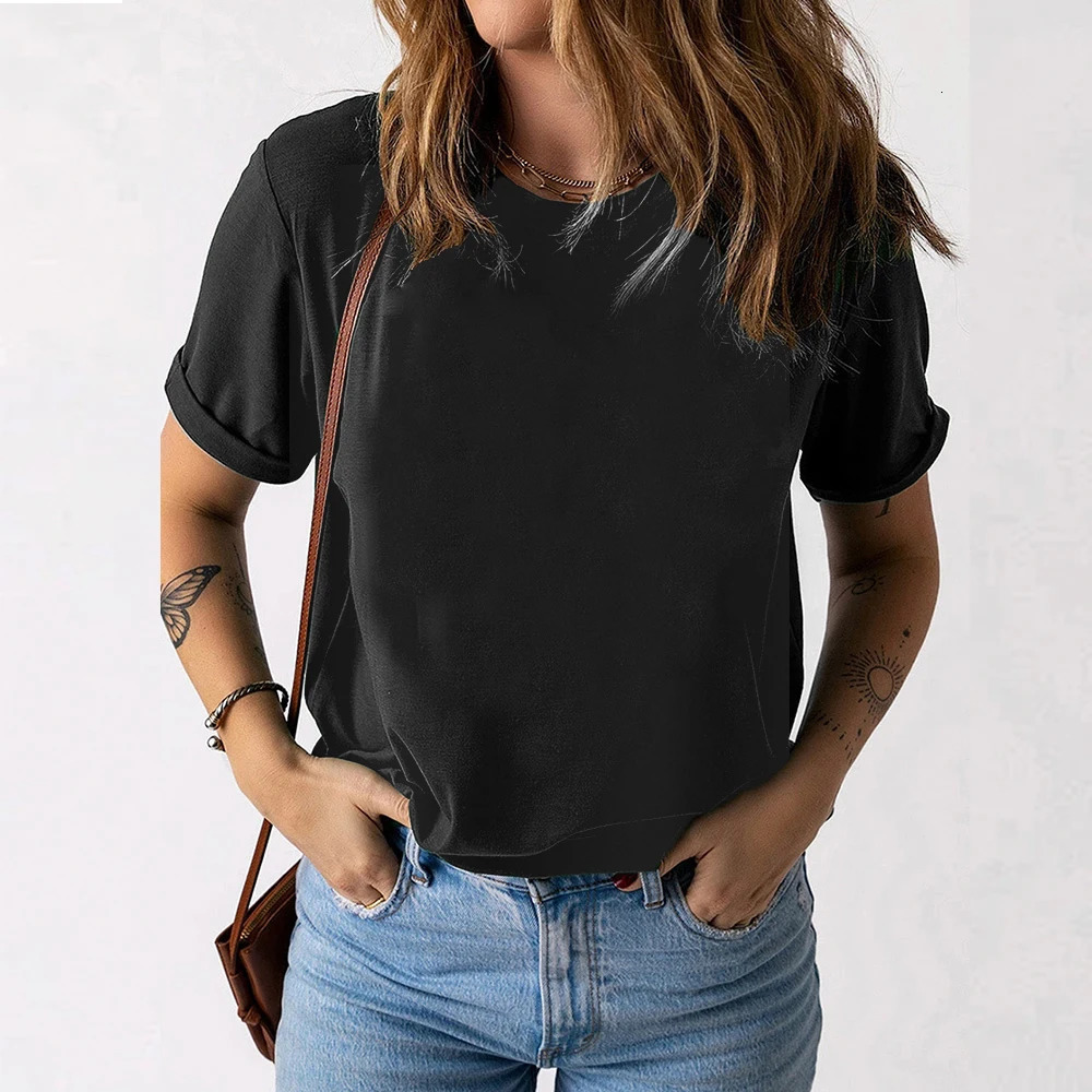 Plus Size 100% Cotton Women Tops Summer Oversized Casual Short Sleeve Tshirt Tee Large Pullover Korean Female Cloth 250514