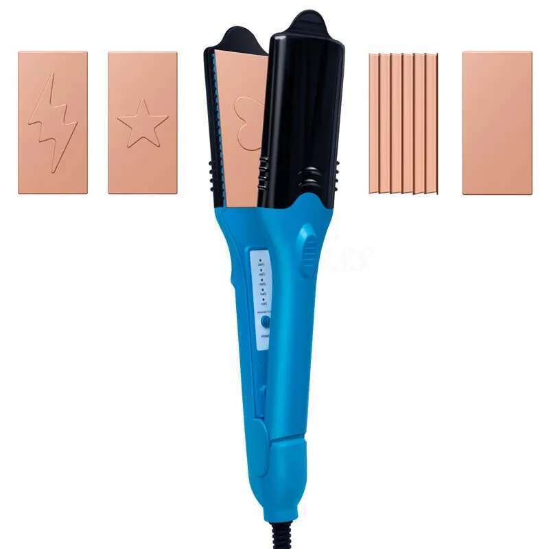 5 in 1 Professional Flat Iron Women's Household Hair Straightener Multi functional 3D Splint