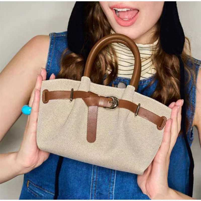 Luxury Brand Female Dumpling Bag 2025 New Casual Shoder Crossbody Handbag Large Capacity Versatile Canvas Tote Bag Ladies Bag Z250514