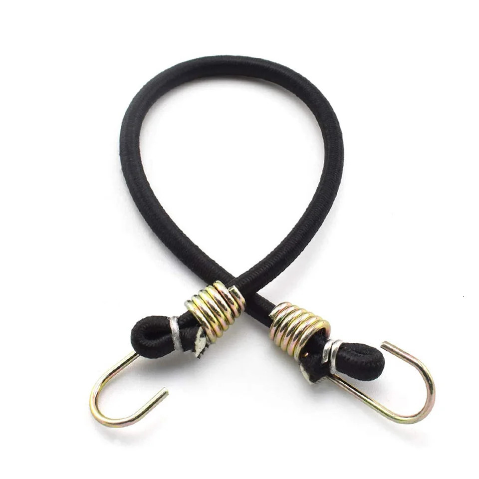 10 Pcs Heavy Duty Elastic Bungee Cords With Carabiner Luggage Cord 30cm Luggage Packing Ropes Camping Accessories 250513