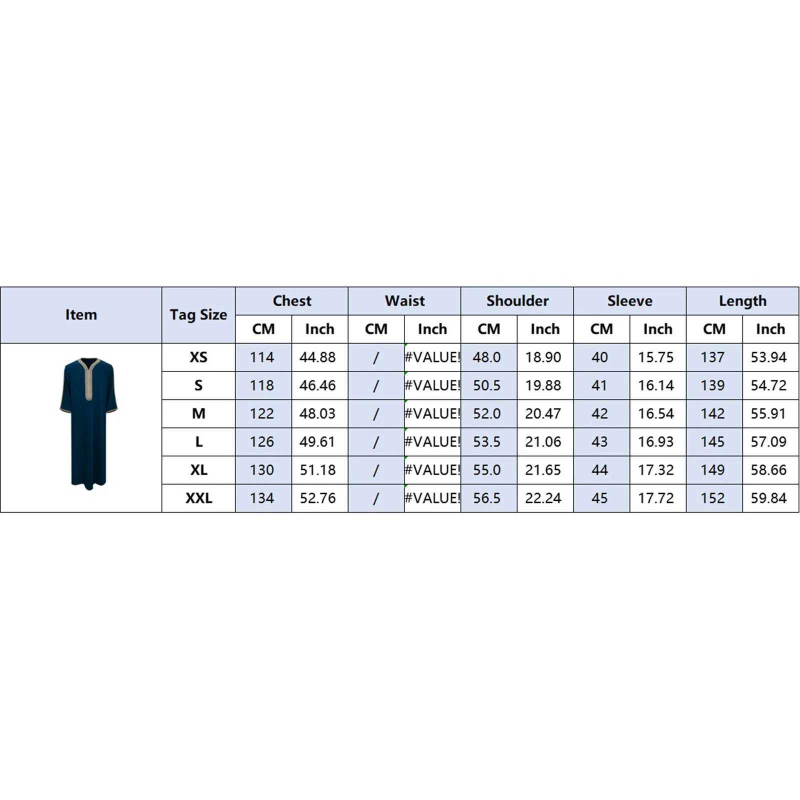 Muslim Mid Sleeve Embroidered Ethnic Moroccan MenS Robe Side Pockets Abaya Thobe Long Sleeve Muslim Kaftan Vintage White Robe X250514