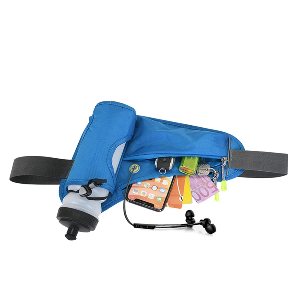 Running Waist Bags Water Bottle Holder Hydration Belt Bag Men Women Sports Fanny Pack Gym Cell Phone Jogging Cycling 250514