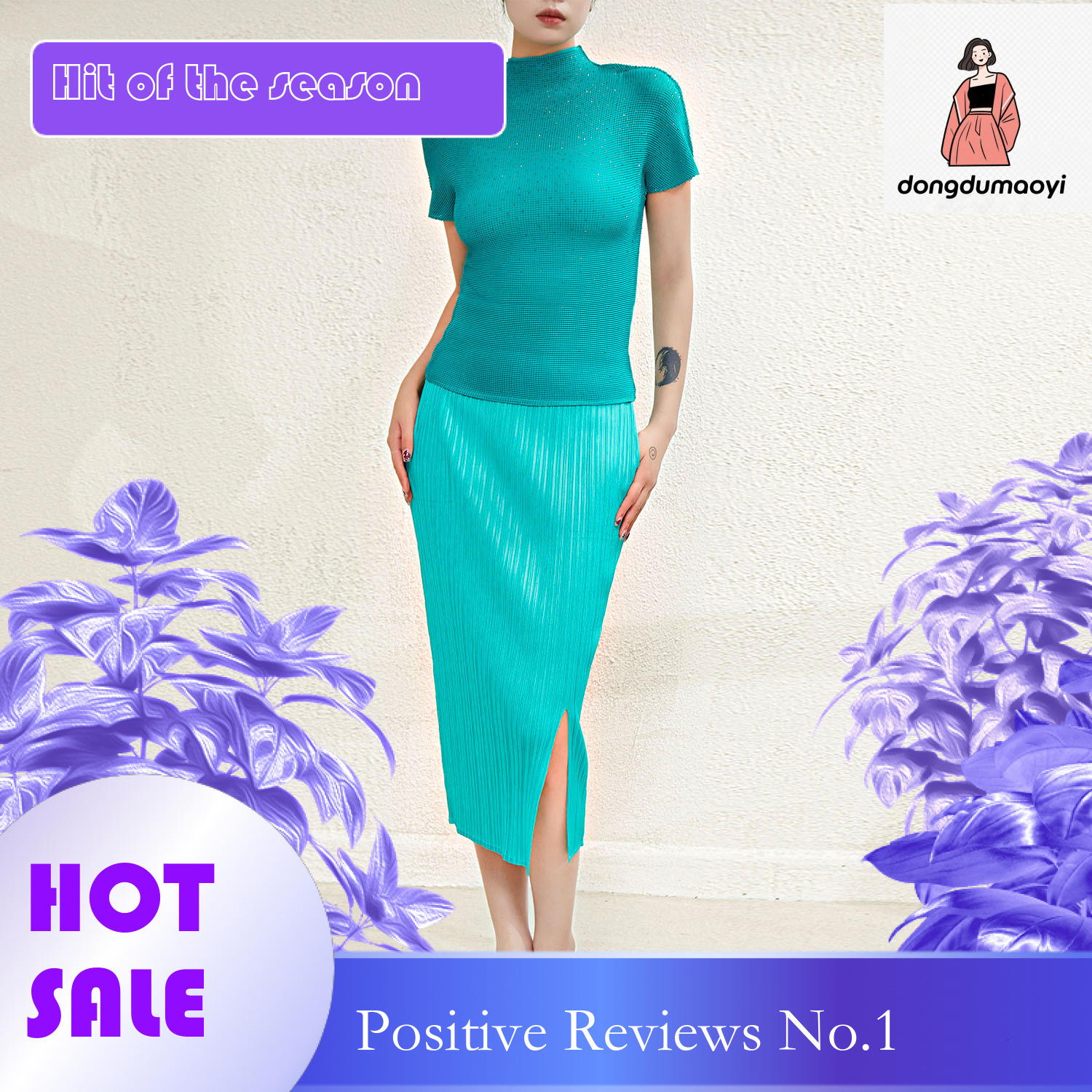 dongdumaoyi niche chic rhinestone hot stamping top for women in summer, with a high-end temperament and slimming effect. Elastic pleated short sleeved