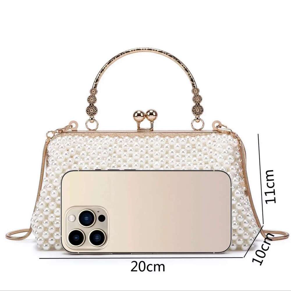 Purses And Handbag Designer Clutch Purse Handmade Pearl Decoration Party Wedding Evening Banquet Bag