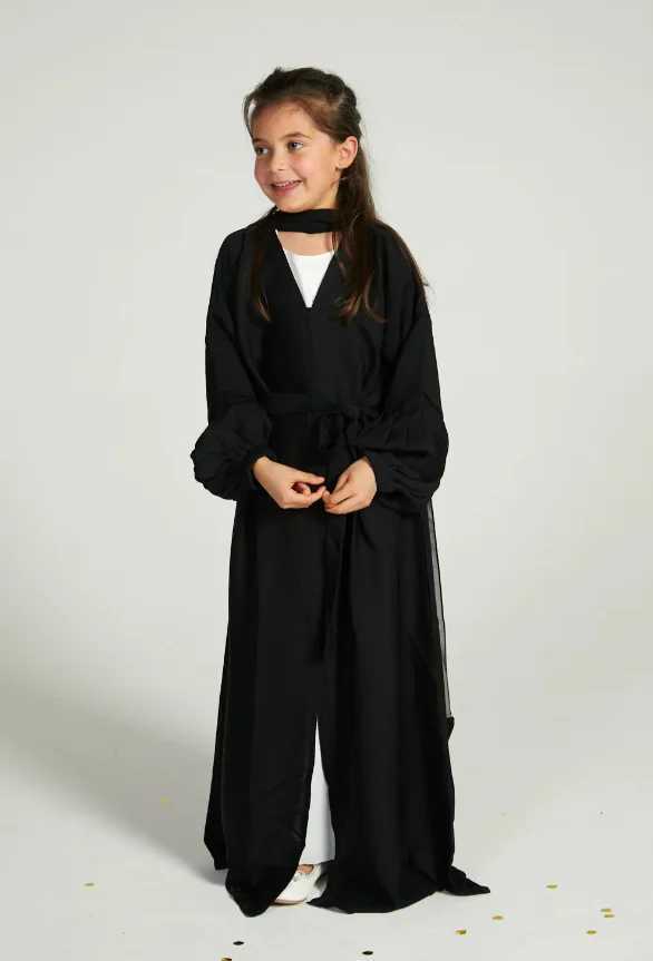 Ramadan Niqab Khimar Kids Muslim Abaya Dubai Turkey Islam Dress Prayer Clothes for Girls Ka Robe Femme Musulmane Jalabiya X250514