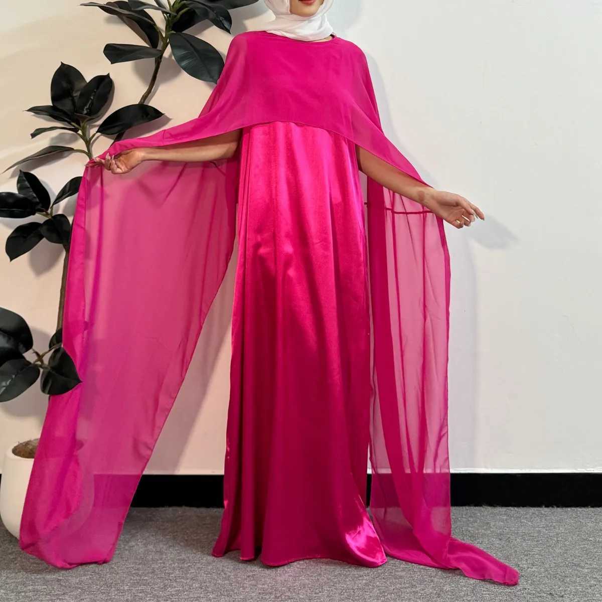 Women Party Dress Muslim Islamic Modest Dresses Elegant O-neck Mesh Fashion Kaftans Women Jilbabs Muslim Abayas Womens Clothing X250514