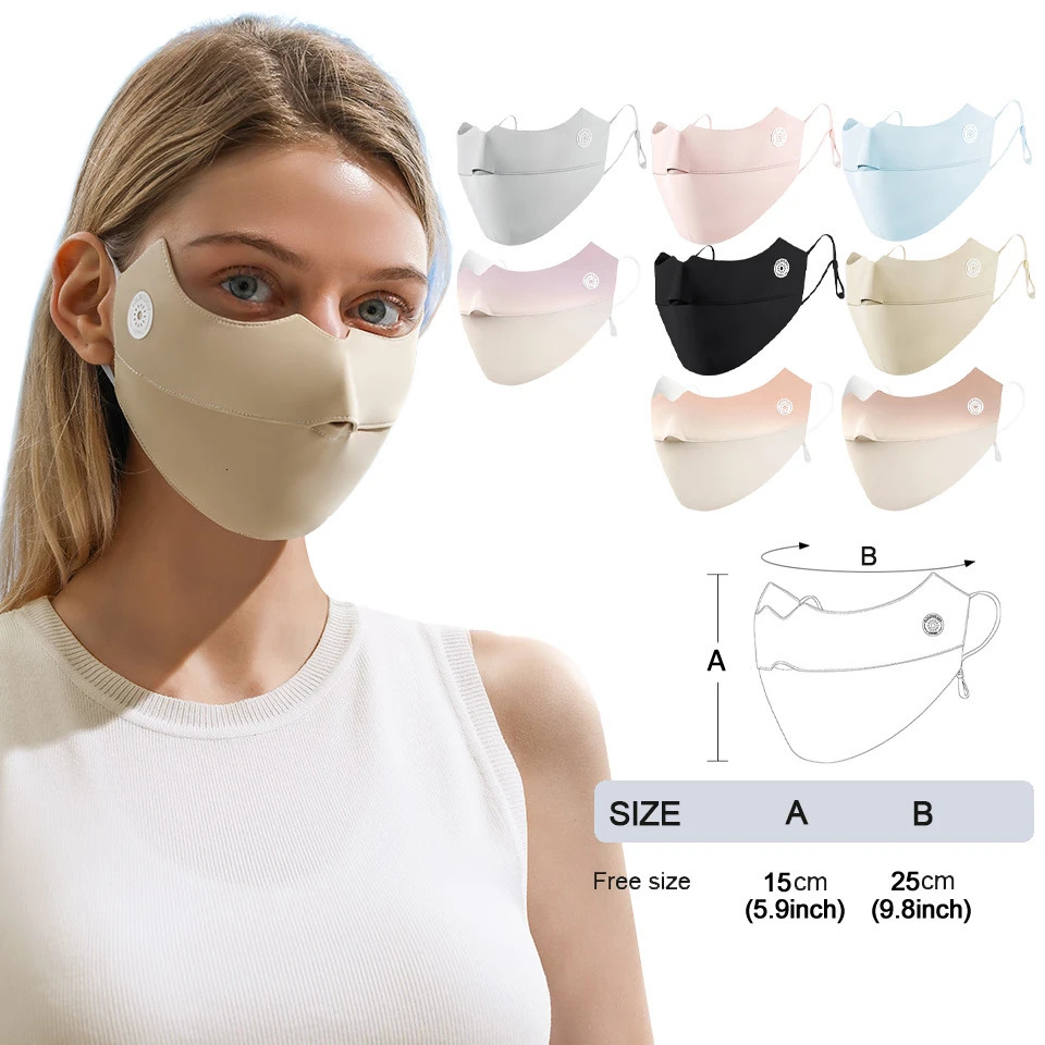 LOOGDEEL UPF50 Sun Protection Ice Silk 3D Face Mask Women Cycling Anti-UV Breathable Bandana Hunting Running Sport Mask Scarf 250514