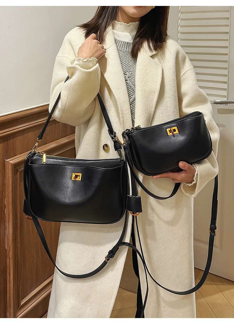 2025 New High End Single Shoulder Underarm For Women Niche Design Mahjong - Inspired Fashion Lock Square Messenger Bag