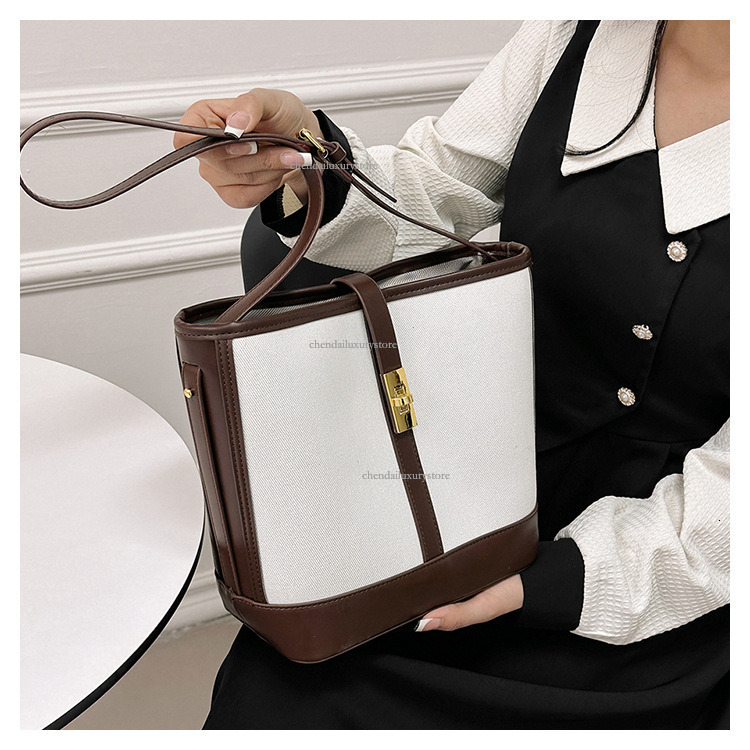 Fashion Canvas Women's Handbag Free Shipping Designer Bag Urban Simplicity Comparison Commuter Single Shoulder Crossbody Bag Large Shopping Bag L