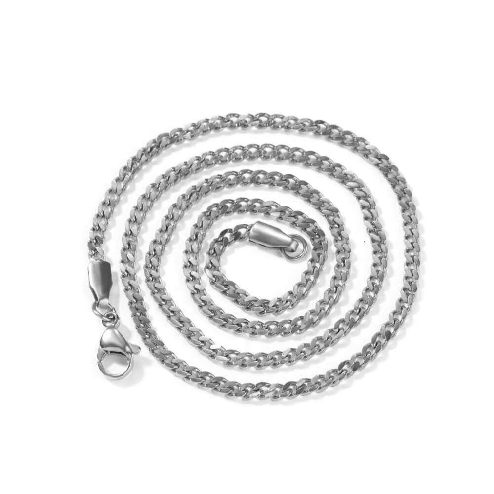 DHCollections gold square chain hip-hop Cuban design men's necklace bracelet