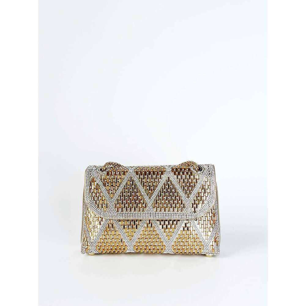 2024 Hot Selling Chain Dinner Designer Shoulder Bag Gold Clutches Women Glitter Tail Party Bag