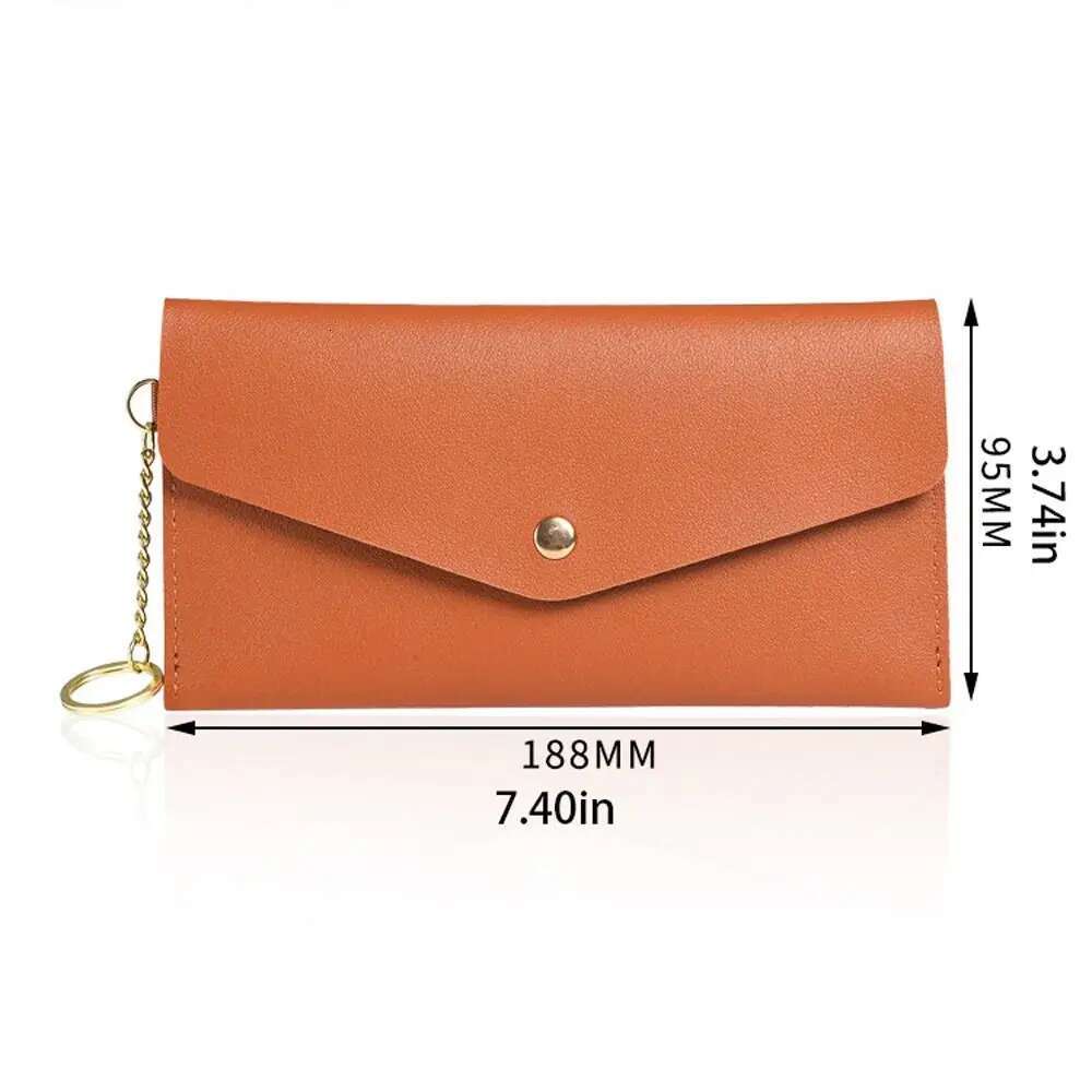 Portable Ins Bags Rectangle PU Leather Phone Bag Birthday Gifts Card Holder Women Coin Purse Wallets