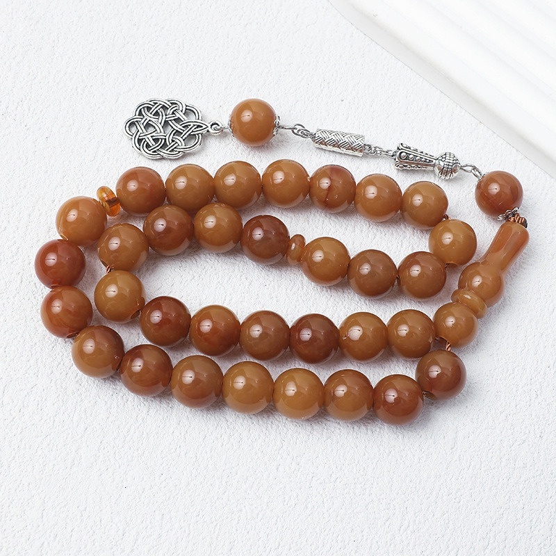 33 12cm Tisbiha Muslim prayer beads, Hui ethnic bracelet, Arabic jewelry, straight hair, available online