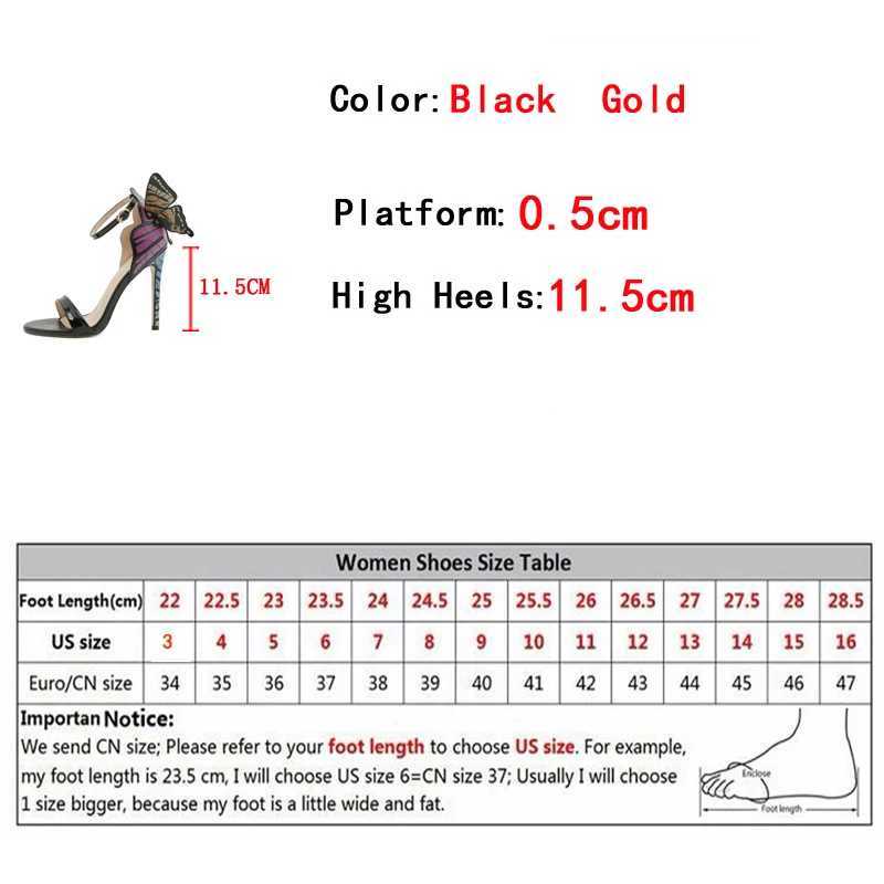 Similar Summer Fashion Dimensional Butterfly Designer Sandals Women Sexy Open Toe Gold High Heels Wedding Banquet Shoes Sandals W250514