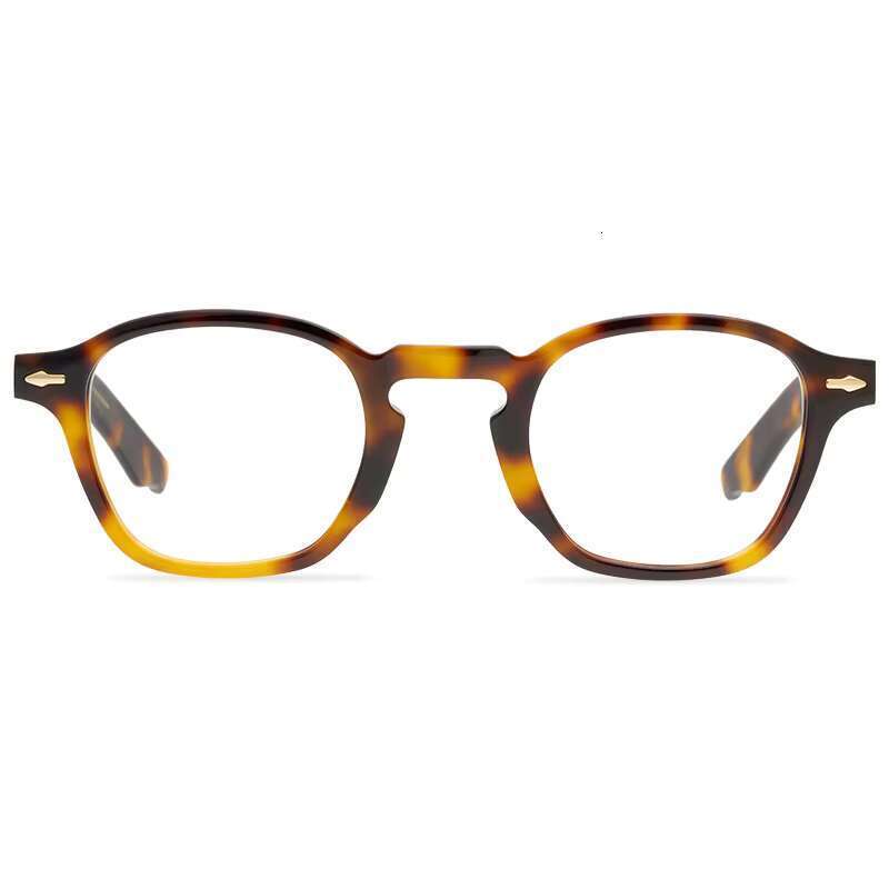 Limited edition acetate fiber box eyeglass frame handmade in Japan, unique style for men and women