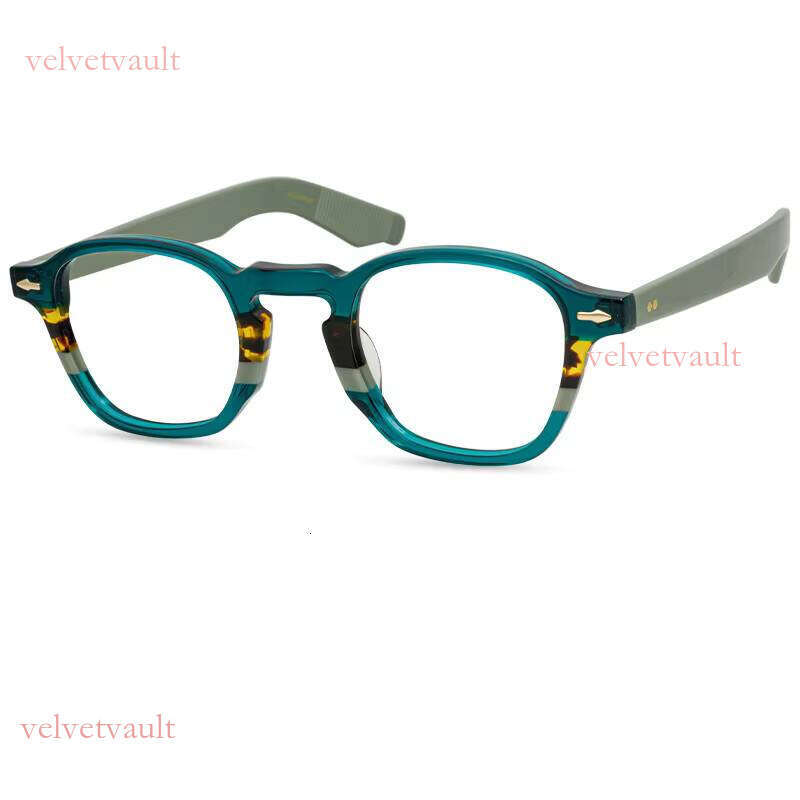 Limited edition acetate fiber box eyeglass frame handmade in Japan, unique style for men and women