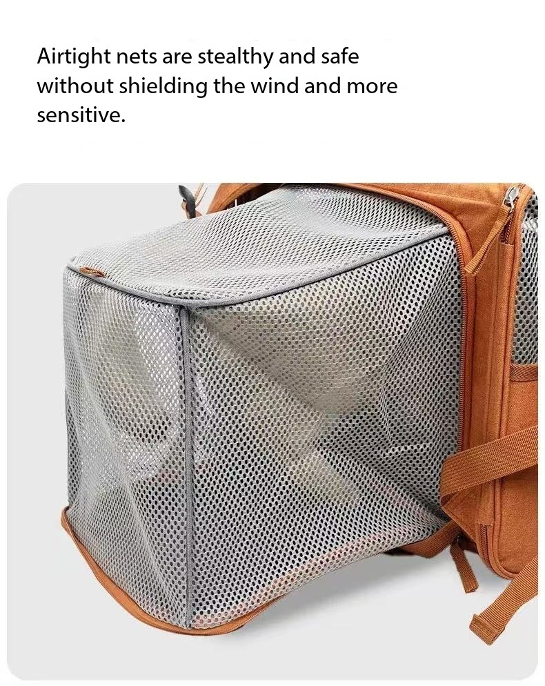 2025 new Pet cat bag, summer outdoor expandable portable backpack, large capacity breathable bag