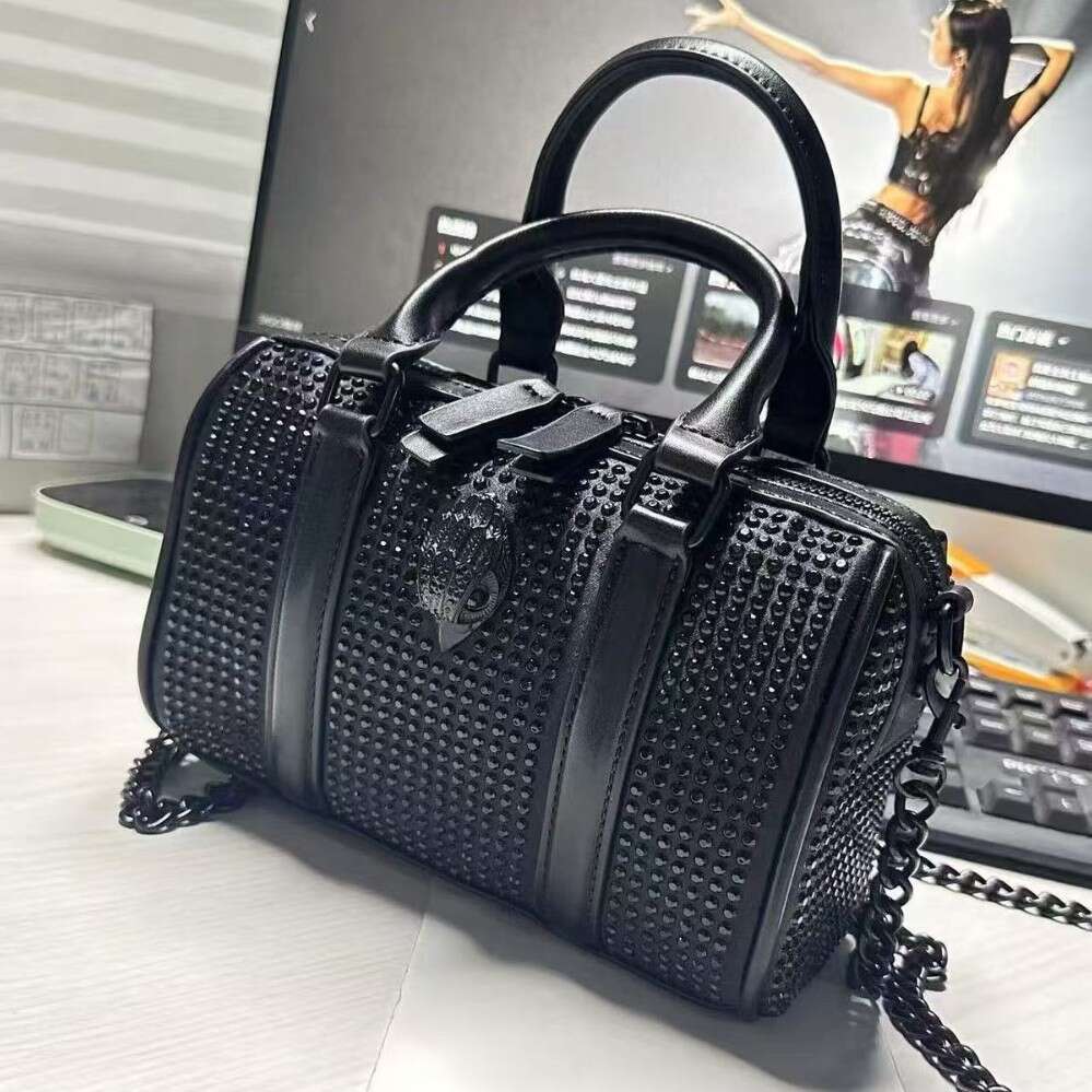 Tote Bag New Black Diamond Niche Versatile Single Shoulder Crossbody Small Eagle Head Chain Women S Bag KQ