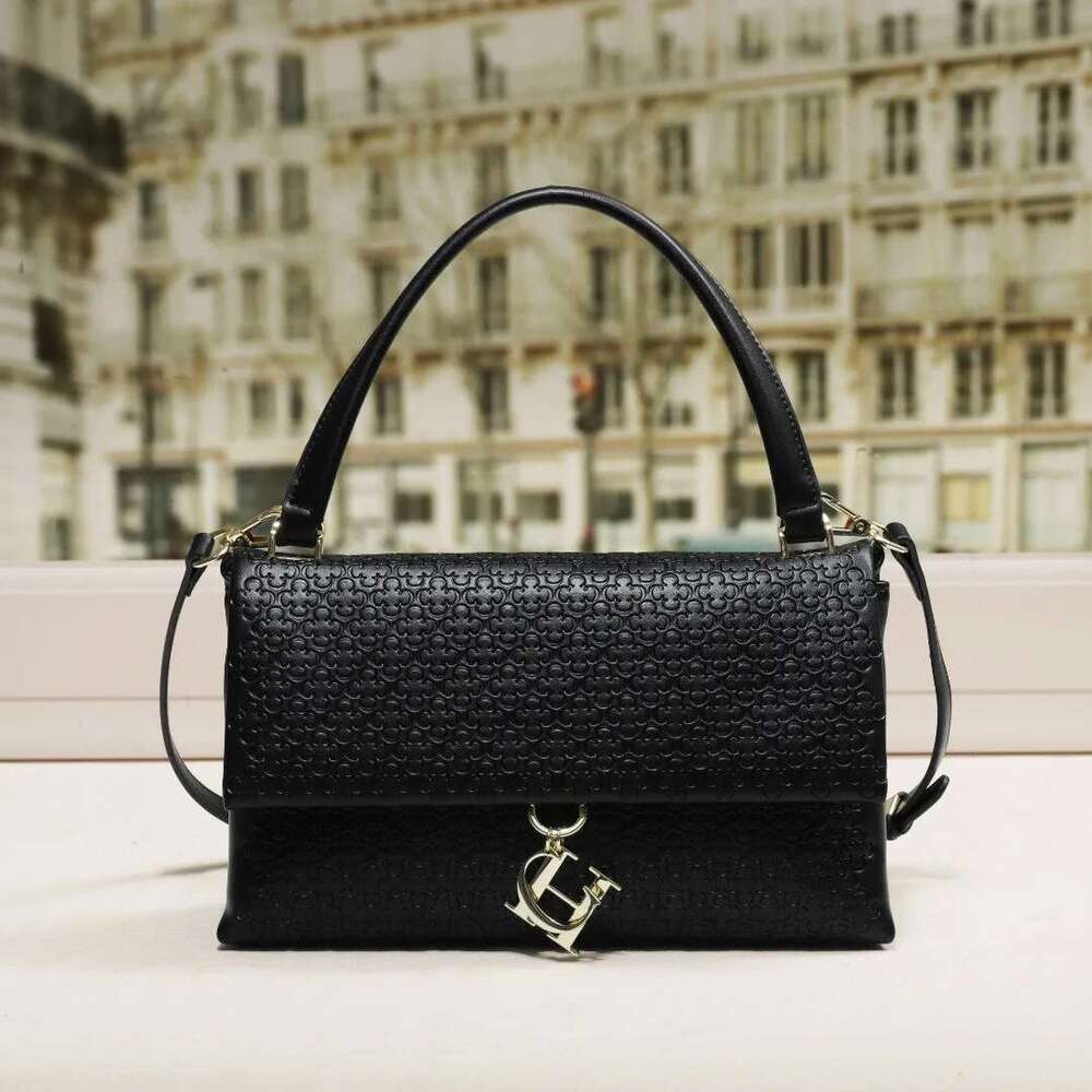 Classic Retro Shoulder PU Material Fashion Element Solid Color Women's New Crossbody Bag