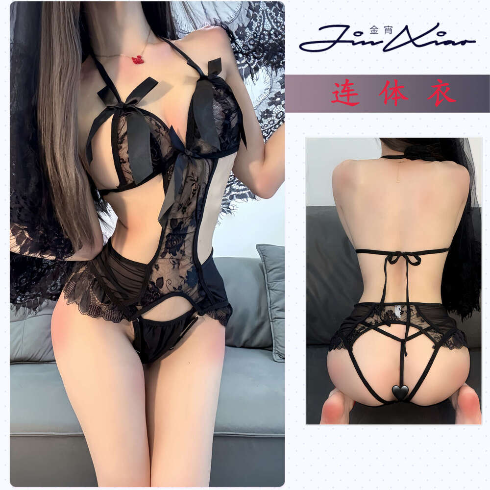Sexy Lace Lingerie Jinxiao Lingerie Sexy Non Slip Lace Jumpsuit Bed Passionate Shame Uniform Temptation Outfit Qqny Crotch Opening KQ