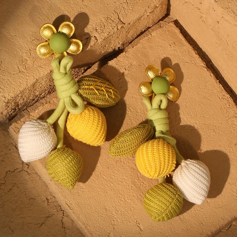 Statement Flower Fruits Dangle Earrings Exaggerated Earrings Handmade For Women Wedding Party Jewelry 250514