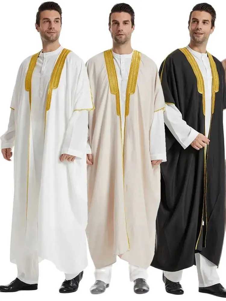 Ramadan Ka Open Muslim Fashion Kimono Abaya Dubai Turkey Arabic Islam Abayas For Prayer Clothes Men Robe Musulmane Hombre X250514