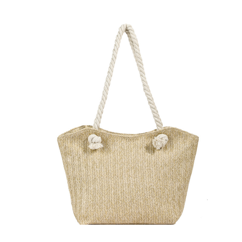 Free Delivery Designer Bag Versatile Straw Stylish Single Shoulder Tote 2025 Summer New Popular Large Capacity Fresh Woven Hand For Women Luxury Bag