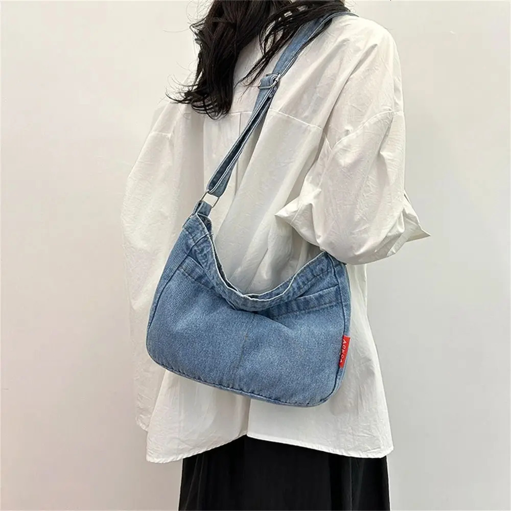 Casual Simplicity Large Shoulder Bags Women High Capacity Shopping bag Crossed Body Denim Bag Messenger Crossbody 250514